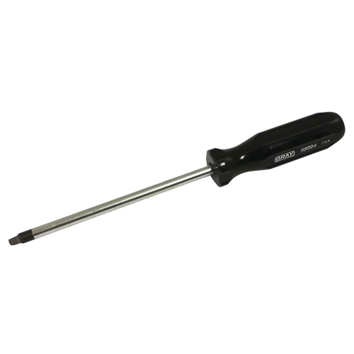 Square Screwdriver, #4 Tip, Round, 9-3/4" L, Plastic Handle Helyx Safety & Industrial Supplies