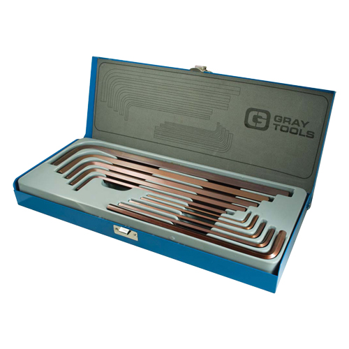 Extra Long Arm Hex Key Set, 10 Pcs., Imperial Helyx Safety & Industrial Supplies
