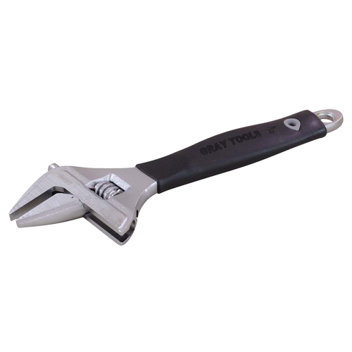 Adjustable Wrench, 8-1/4" L, 1-1/2" Max Width, Polished Helyx Safety & Industrial Supplies
