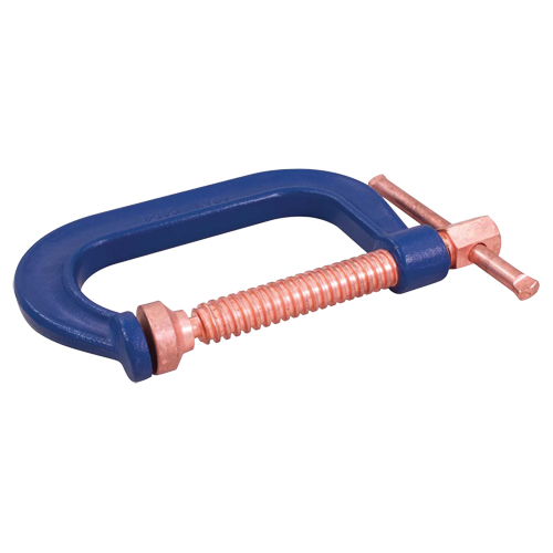 Serre-joint en C, Capacit&eacute; de 4" (102 mm), Profondeur de gorge de 3" (76 mm) Helyx Safety & Industrial Supplies