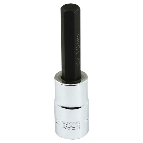Bit Socket, Hex, 10 mm x 81 mm L, 1/2" Square Drive Drive Helyx Safety & Industrial Supplies