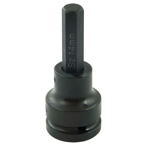 Bit Socket, Hex, 14 mm x 102 mm L, 3/4" Drive Helyx Safety & Industrial Supplies