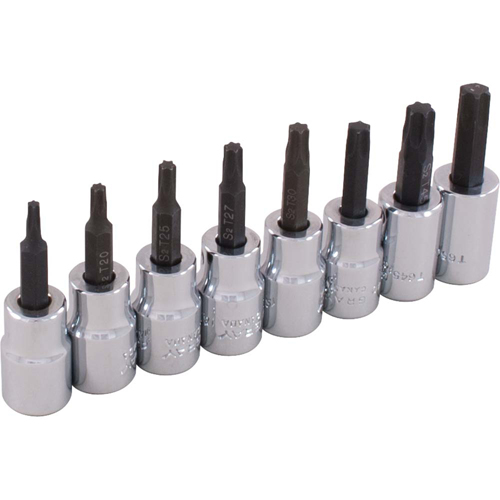 Socket Set, Torx&reg;, 3/8" Drive, 8 Pcs Helyx Safety & Industrial Supplies