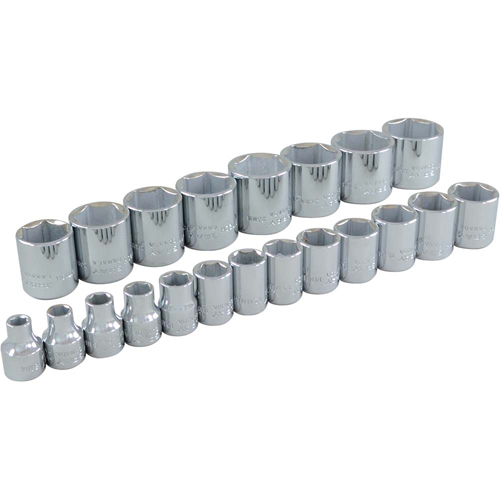 Socket Set, 21 Pcs, 3/8" Drive Size Helyx Safety & Industrial Supplies