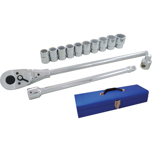 Socket & Attachment Set, 15 Pcs, 3/4" Drive Size Helyx Safety & Industrial Supplies