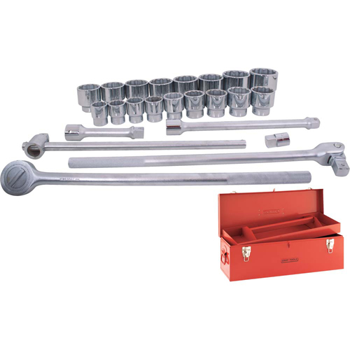 Socket & Attachment Set, 24 Pcs, 1" Drive Size Helyx Safety & Industrial Supplies
