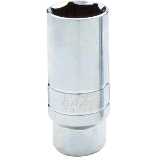 Spark Plug Socket, 3/8" Drive, 13/16" Socket, 1-1/10" L Helyx Safety & Industrial Supplies