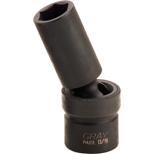 Universal Joint Socket, Impact, 3/8", 1/2" Drive, 6 Points Helyx Safety & Industrial Supplies