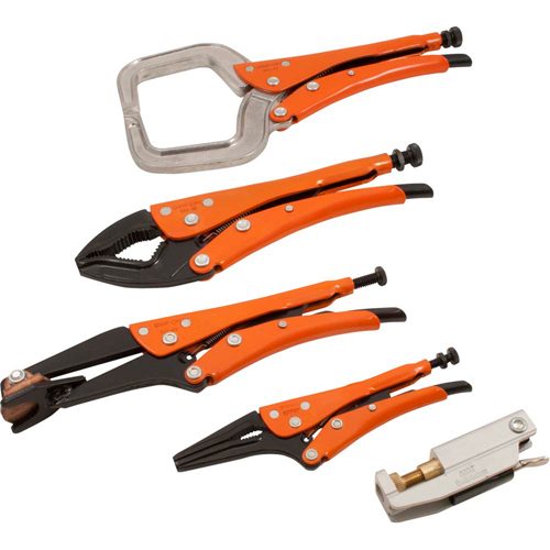 Jeu de pinces-&eacute;taux verrouillables pour soudage, 5 Morceaux Helyx Safety & Industrial Supplies