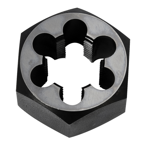 Hex Rethreading Die Nut, 2"/1" Dia., 3/4"-14 Thread, Carbon Steel/Chromium Steel Helyx Safety & Industrial Supplies