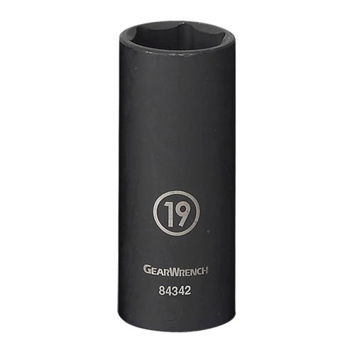 Socket, Impact, 17 mm, 3/8" Drive, 6 Points, Deep Helyx Safety & Industrial Supplies