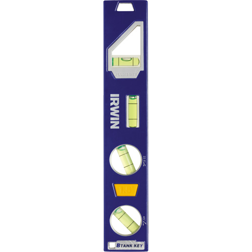 250 Series Heavy-Duty Torpedo Level, 9" L, Aluminum, 4 Vials, Magnetic Helyx Safety & Industrial Supplies