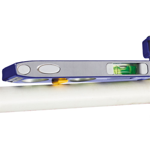 250 Series Heavy-Duty Torpedo Level, 9" L, Aluminum, 4 Vials, Magnetic Helyx Safety & Industrial Supplies
