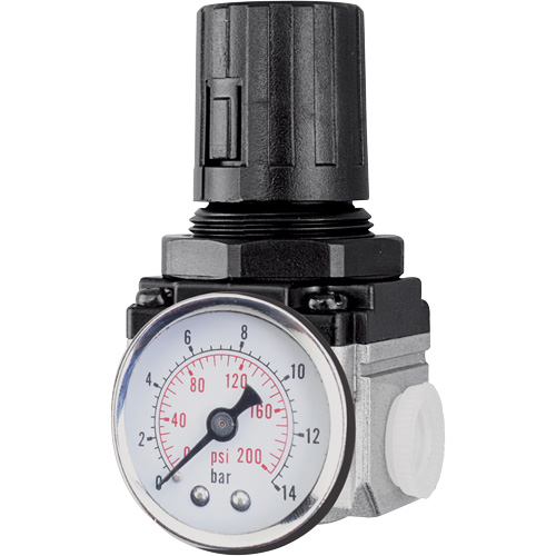 Air Regulator (Gauge Included), 1/4" NPT, 220 PSI Max. PSI, Modular Helyx Safety & Industrial Supplies
