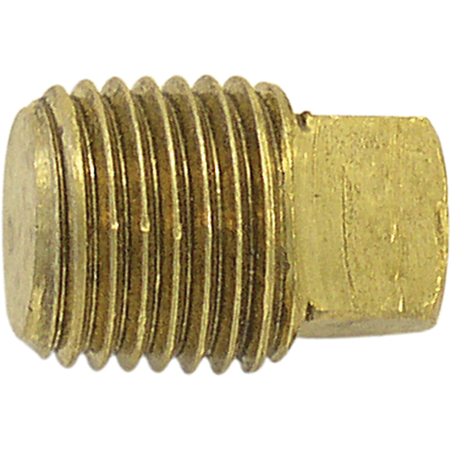 Bouchon de tuyau (t&ecirc;te carr&eacute;e), 1/2" dia., Laiton Helyx Safety & Industrial Supplies