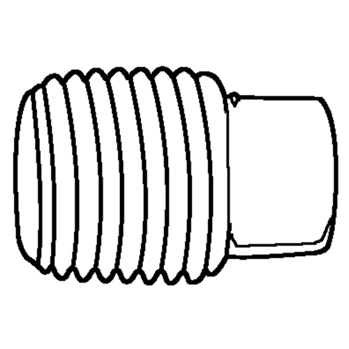 Bouchon de tuyau (t&ecirc;te carr&eacute;e), 1/8" dia., Laiton Helyx Safety & Industrial Supplies
