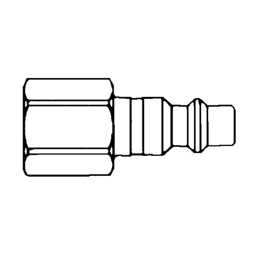 Raccords rapides - 1/2" industriel, &agrave; soupape/1 voie - Abouts, 3/8" Helyx Safety & Industrial Supplies