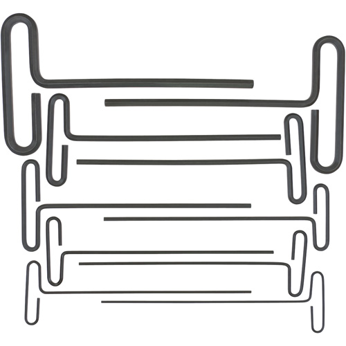 Loop T-Handle Hex Key Set, 10 Pcs., Imperial Helyx Safety & Industrial Supplies