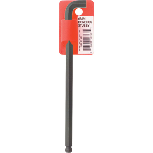 Cl&eacute; hexagonale &agrave; tige longue, embout Sph&eacute;rique, 6 mm x 139 mm lo, Forme en L Helyx Safety & Industrial Supplies