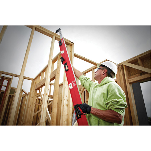 RedStick Expandable Level, I-Beam, 12' L, Aluminum, 3, Magnetic Helyx Safety & Industrial Supplies