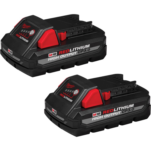 M18 Redlithium High Output CP3.0 Battery Packs, Lithium-Ion, 18 V, 3.0 Ah Helyx Safety & Industrial Supplies