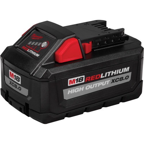 M18 Redlithium High Output XC8.0 Battery Pack, Lithium-Ion, 18 V, 8.0 Ah Helyx Safety & Industrial Supplies