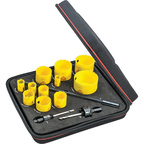 Industrial Hole Saw Kit, 14 Pieces Helyx Safety & Industrial Supplies