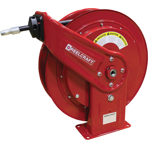 HD70000 Mobile Base Hose Reel, Oils, 3/8" x 75', Single Hose, 2600 PSI Helyx Safety & Industrial Supplies