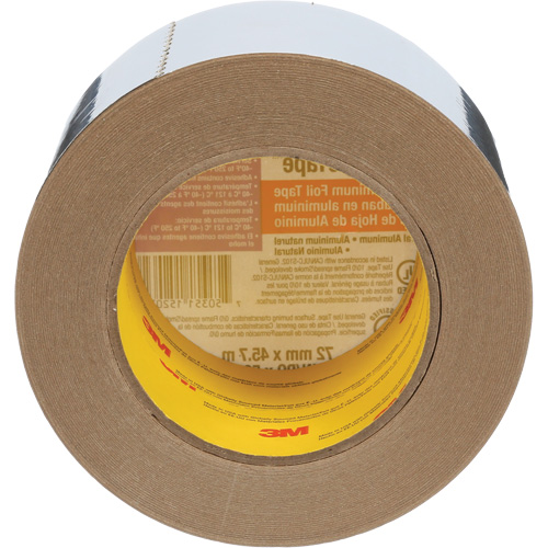 Ruban en aluminium Venture Tape, &eacute;paisseur 1,8 mils, 72 mm (3") x 45,7 m (150') Helyx Safety & Industrial Supplies