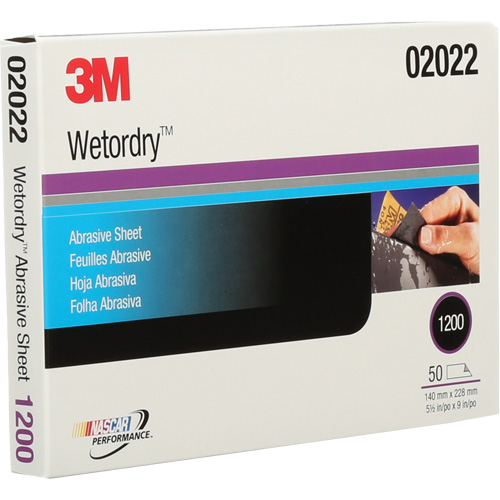 Wetordry 401Q Abrasive Sheet, 5-1/2" x 9", Fine Grit, Silicon Carbide Helyx Safety & Industrial Supplies