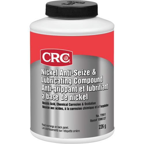 Nickel Anti-Seize Lubricating Compound, 226 g, 425°F (218°C) Max. Effective Temperature Helyx Safety & Industrial Supplies