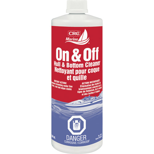 Nettoyant pour coques et parois inf&eacute;rieures de bateaux On & Off, 946 ml, Bouteille Helyx Safety & Industrial Supplies