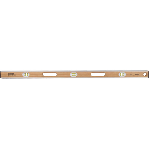 Eco-Tech&reg;  Bamboo Level, I-Beam, 48" L, Wood, 3, Non-Magnetic Helyx Safety & Industrial Supplies