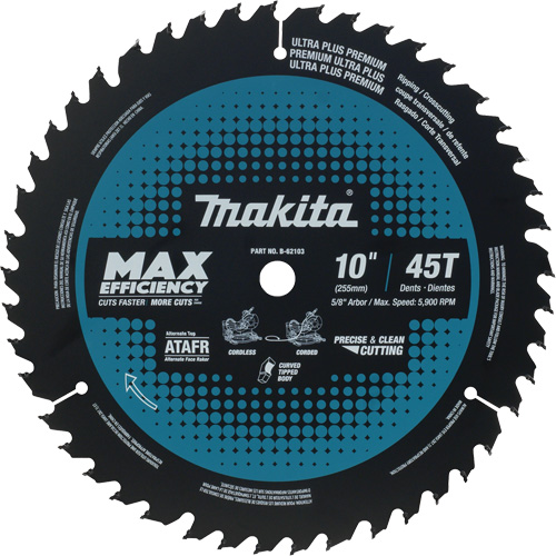 Lame de scie &agrave; onglets, 10", 45 dents, Pour Bois Helyx Safety & Industrial Supplies