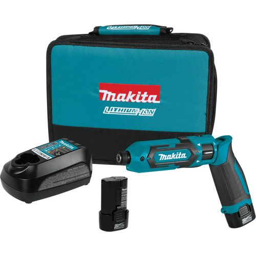 Impact Driver Kit, 1/4", 220 in-lbs Max. Torque, 7.2 V, Lithium-Ion Helyx Safety & Industrial Supplies