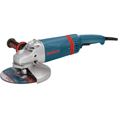 Large Angle Grinder with Rat Tail Handle, 9", 120 V, 15 A, 6000 RPM Helyx Safety & Industrial Supplies