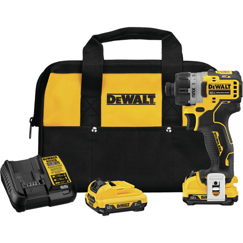 Xtreme Brushless Screwdriver Kit, 1/4", 12 V, 200 UWO Max. Torque, Lithium-Ion Battery Helyx Safety & Industrial Supplies