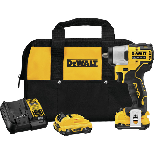 Xtreme Brushless Impact Wrench Kit, 12 V, 3/8" Socket Helyx Safety & Industrial Supplies