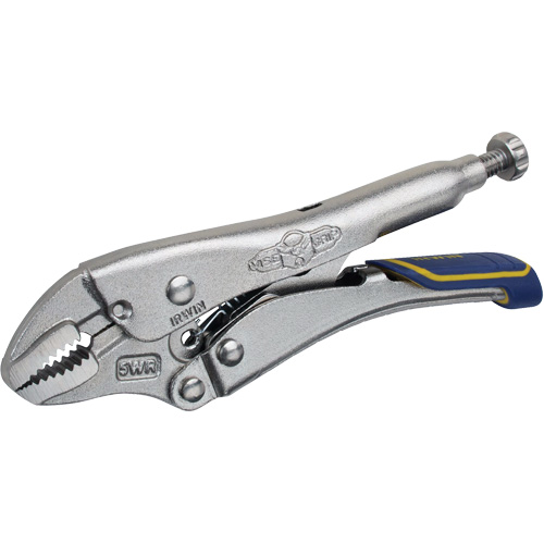 Fast Release Locking Pliers with Wire Cutter, 5" Length, Curved Jaw Helyx Safety & Industrial Supplies