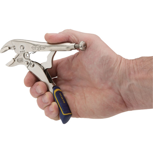 Fast Release Locking Pliers with Wire Cutter, 5" Length, Curved Jaw Helyx Safety & Industrial Supplies