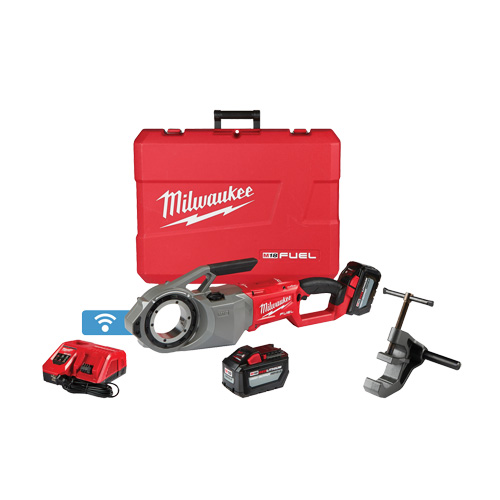 M18 Fuel Pipe Threader Kit, 41 RPM, 1/8" - 2" Pipe Thread Helyx Safety & Industrial Supplies