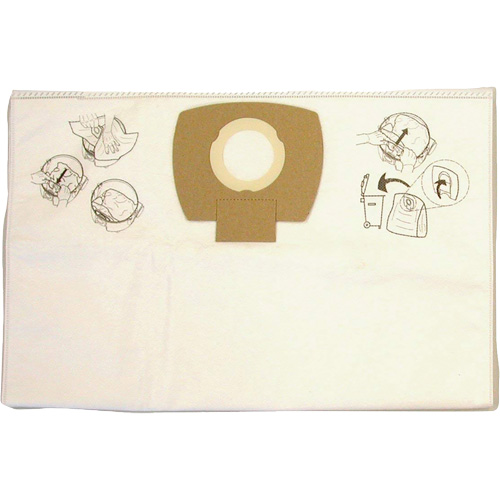 Paper Vacuum Filter Bags, 8 US gal. Helyx Safety & Industrial Supplies