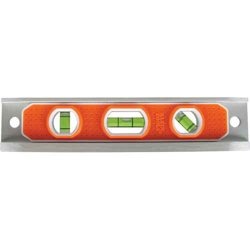 Torpedo Level, 9" L, Aluminum, 3 Vials, Magnetic Helyx Safety & Industrial Supplies