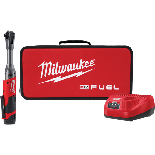 M12 Fuel Extended Reach Ratchet Kit, 12 V, 3/8" Drive Helyx Safety & Industrial Supplies