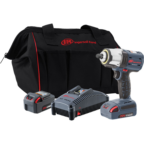 IQv20 Compact Cordless Impact Wrench Kit, 20 V, 3/8" Socket Helyx Safety & Industrial Supplies