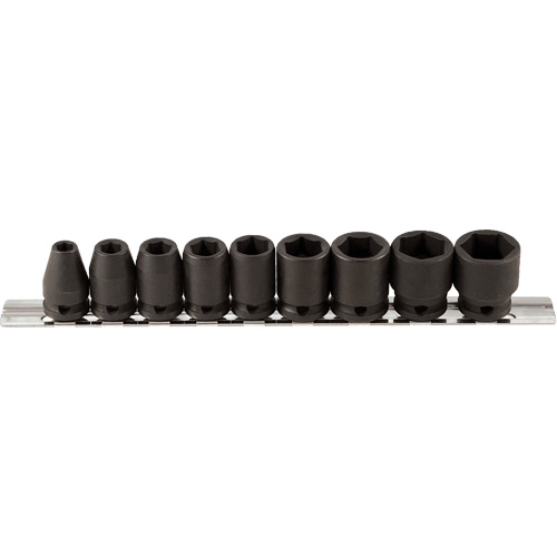 Jeu de douilles, 9 Mcx, Chocs, Prise de 3/8" Helyx Safety & Industrial Supplies