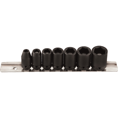 Jeu de douilles magn&eacute;tiques, 7 Mcx, Chocs, Prise de 1/4" Helyx Safety & Industrial Supplies