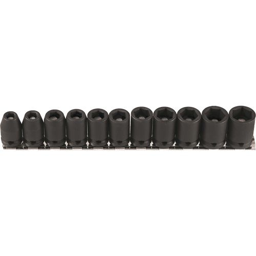 Jeu de douilles magn&eacute;tiques, 11 Mcx, Chocs, Prise de 3/8" Helyx Safety & Industrial Supplies