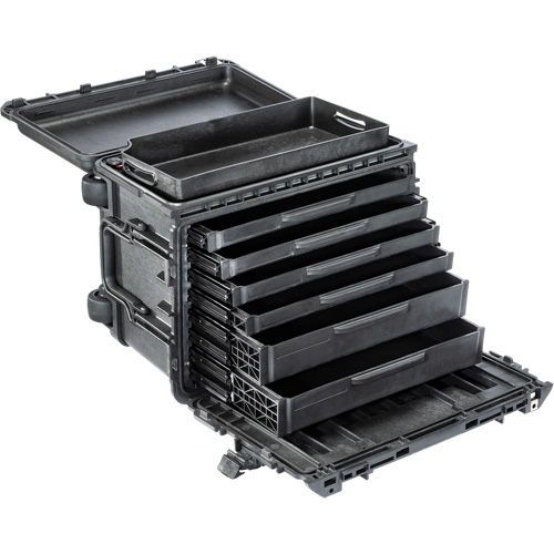 Armoire &agrave; outils mobile Gen 2, 24" la, 6 tiroirs, Noir Helyx Safety & Industrial Supplies