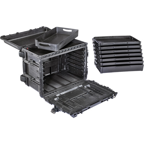 Armoire &agrave; outils mobile Gen 2, 24" la, 6 tiroirs, Noir Helyx Safety & Industrial Supplies